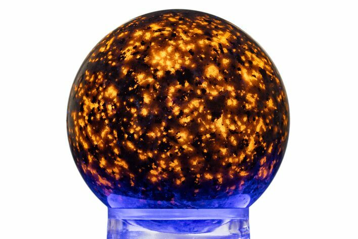 Highly Fluorescent Yooperlite Sphere - Michigan #308656